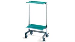 TROLLEY WITH 2 SHELVES FOR MEDICAL DEVICES