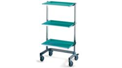 TROLLEY WITH 3 SHELVES FOR MEDICAL DEVICES