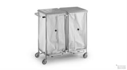 DOUBLE LINEN-SOILED TROLLEY (BAGS NOT INCLUDED) 