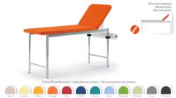 EXAMINATION BED, 2 SECTIONS, FIXED HEIGHT, BACKREST MOTION THROUGH RACK