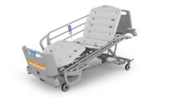 FLEXO HOSPITAL BED, COMPASS SIDE RAILS, ABS PLANES, Ø150 WHEELS, HAND CONTROL+ACP, BED EXTENSION