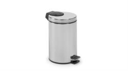 WASTE BIN MADE OF STAINLESS STEEL,  20 LITRES, WI TH OPENING THROUGH PEDAL, REMOVABLE BUCKET 