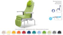 "NEW RELAX SYNCRO" ARMCHAIR, FIXED HEIGHT, ON FEET- SYNCRONIZED MOTIONS OF BACKREST AND LEG REST