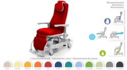 "NEW RELAX VARIO" ARMCHAIR, HYDRAULIC HEIGHT ADJUSTMENT, GAS-SPRING INDEPENDENT SECTIONS ADJUSTMENT